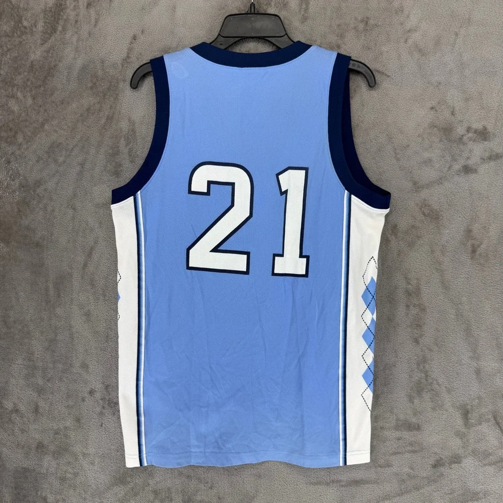 Jordan North Carolina Carolina Blue/White/Navy #21 Basketball Jersey